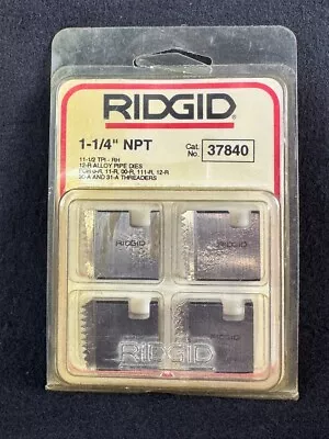 Ridgid 37840 1-1/4  NPT 12R HS Threader Pipe Dies • $32.75