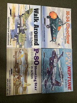 Lot Of 4 Squadron Signal Aircraft Books • $25