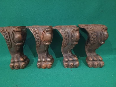 $79.99 • Buy Lion Feet Stylized Furniture Legs/Feet Cast Metal X 4