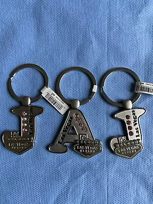 Monogram Silvertone Las Vegas Keychain • $8