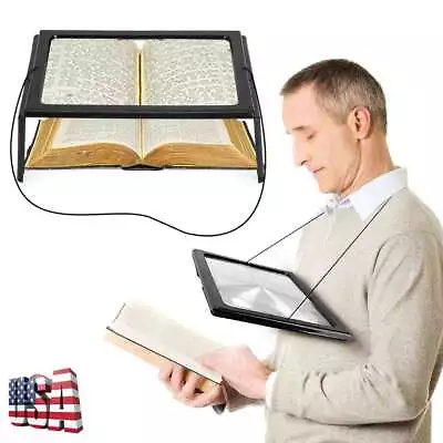 Large Magnifying Glass Hands Free With LED Light Magnifier Giant Reading Sewing • $10.48