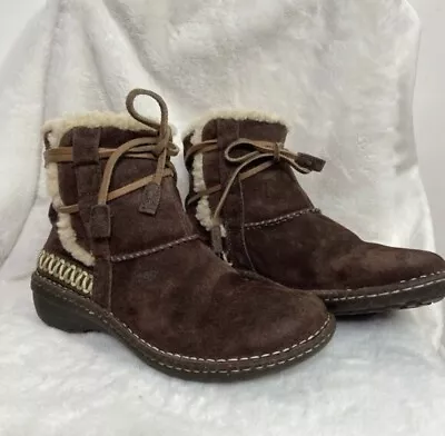 UGG COVE 5178 Suede Aztec Ankle Boot Women US Size 8 • $49.97