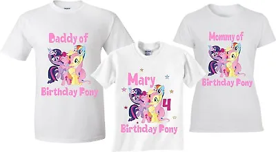 My Little Pony Birthday Girl Family Birthday Cute Matching T-Shirts • $12.99