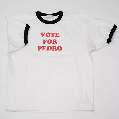 Vintage Napoleon Dynamite T Shirt Size 2XL Ringer Vote For Pedro Y2K • $19.95