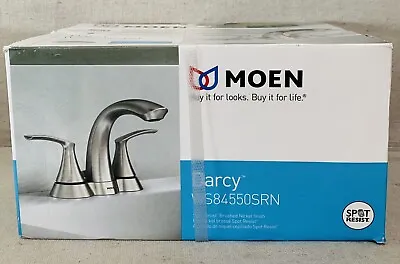 MOEN WS84550SRN Darcy 4  Centerset Faucet In Spot Resist Brushed Nickel • $66.89