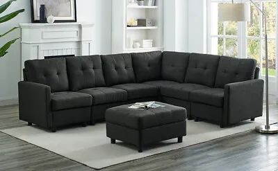 Furniture Modular Sofa Set Couch L-Shaped Settee Soft Seat Comfortable Backrest  • $125.99