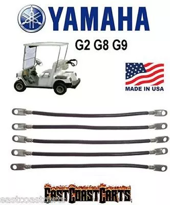 Yamaha G2-G9 36 Volt Golf Cart #2 Gauge Battery Cable Set • $49.95