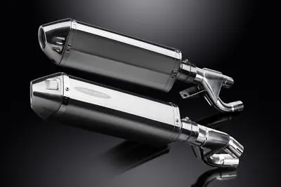 Delkevic 13  Stainless Tri-Oval Slip On Mufflers - Yamaha VMAX 1984-2007 Exhaust • $465.99