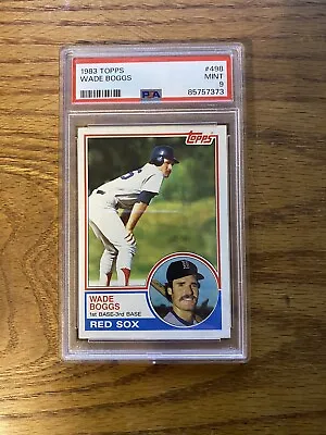 1983 Topps Wade Boggs #498 RC Rookie PSA 9 • $125