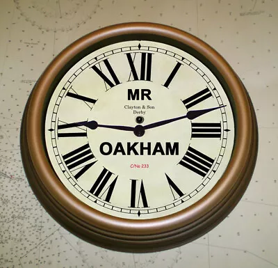 Midland Railway MR Victorian Style Clock OAKHAM Station. • £50