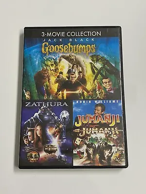 Goosebumps Zathura Jumanji 3 Movie Collection - DVD - VERY GOOD • $6.99