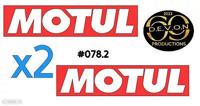 2x Motul Premium Quality STICKER Small Decal • £4