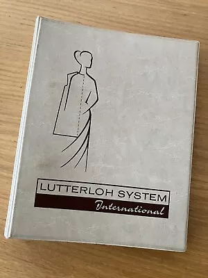 VTG 80s Lutterloh System International Sewing Patterns 280 Binder BOOK ONLY • $60.99