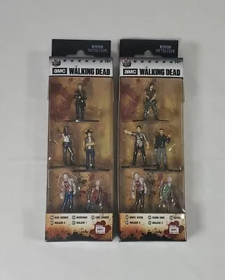 AMC The Walking Dead Nano Metalfigs 5 Pack Die-Cast Figure Collector Sets A & B • $29.99