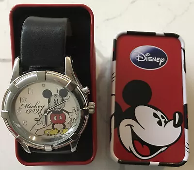 Disney Mickey Mouse Watch New #MCK 390 New Battery In Original Tin • $49.95