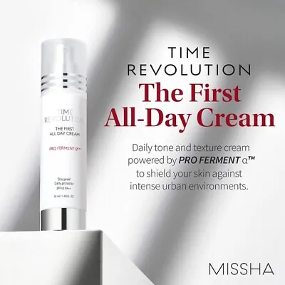 MISSHA Time Revolution The First All Day Cream 50ml Daily Cream Korean Cosmetics • $34.98