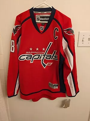 NWT Mens Reebok Alex Ovechkin #8 Washington Capitals NHL Hockey Jersey  Size S • $99.99