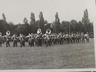 Marching Band Practice Instruments Vintage Photo • $9.56