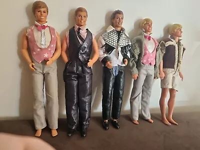 Lot Of 5 Vintage Ken Dolls 80s/90s Mattel - See Description • $50