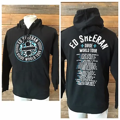 Ed Sheeran Divide World Tour Hoodie Adult Band Merch Sweatshirt Black Size Med • $14.99