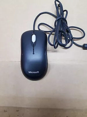 Microsoft MSK 1113 (B) USB Wired Ergonomic Scroll Wheel Mouse - Black • £9.99
