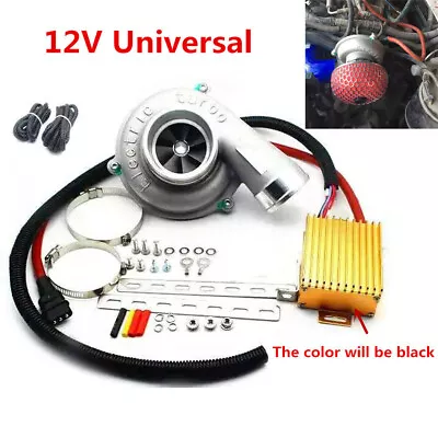 Universal Car SUV Electric Turbo Supercharger Air Filter Intake TurboCharger Kit • $622