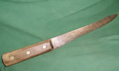 Antique Vintage Hammer Forged Carbon Steel Blade Kitchen Knife Carver Butcher • $9.99