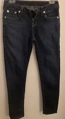 True Religion Dark Wash Blue Denim Carrie Skinny Jeans Women's Size Xs • $15.58
