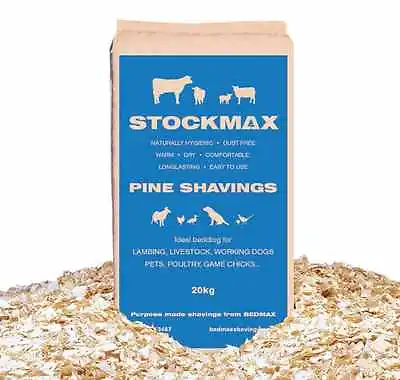 20kg Pine Wood Shavings Naturally Antibacterial  Rabbits Guinea Pigs Chickens  • £21.39