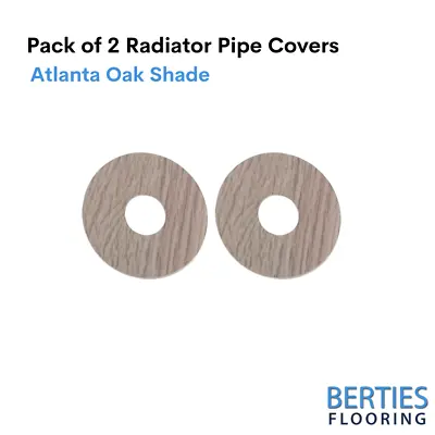 Radiator Pipe Covers Self-Stick Rose Laminate Covers Pack Of 2 Atlanta Oak • £9.95