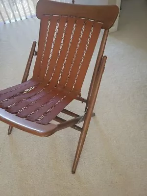 Rare Find! Vintage  MCM Maruni Studio Folding Lounge Chair Hiroshima Japan • $2850