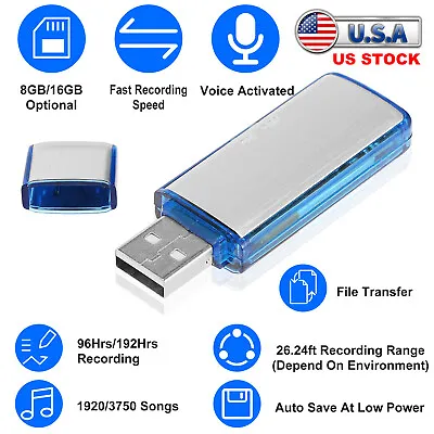 $19.73 • Buy Mini Voice Recorder Digital Sound Audio Recorder USB Flash Drive Disk U Disk