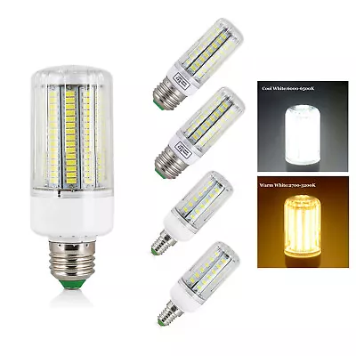 1X 6X 10X LED Corn Bulbs E27 E14 Light 5730 SMD 7W 12W 15W 25W 45W White Lamps • $47.99