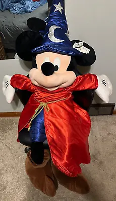 Disney Parks Mickey Mouse Fantasia Sorcerer Life-size Plush Large Jumbo 54” • $110