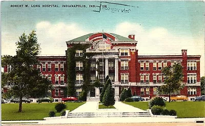 1956 Robert W Long Hospital Indianapolis Indiana Vintage Postcard PCB-1D • $5.26