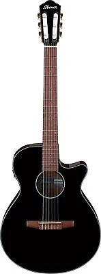 Ibanez AEG50NBKH Nylon Acoustic Electric Guitar In Black High Gloss • $329.99