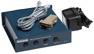 Broadcast Tools SS2.1 III TERM Balanced Audio Automation Switcher Router RS232 • $230.40