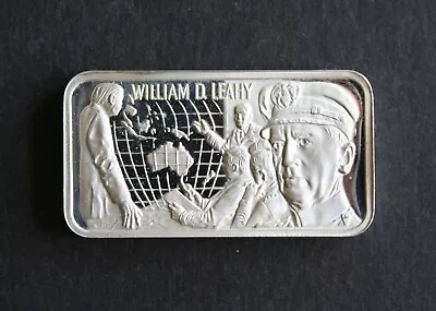 Vintage .925 Sterling Silver Art Bar World War II William Leahy One Ounce • $29