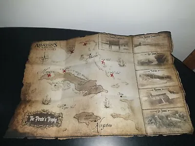 £24.99 • Buy Assassins Creed Black Flag 4 Pirate Treasure Map Official Collectors Edition
