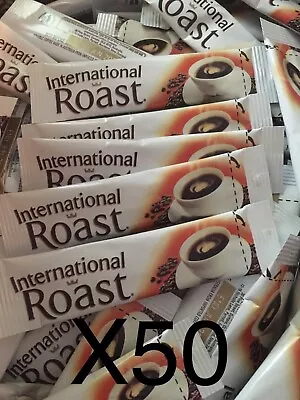 $19.50 • Buy 50 Single Serve International Roast Coffee Individual Sachets 1.7g Each Stick