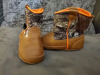 Double Barrel Western Soft Boots Infant Camo Brown 44212222 Boys Baby • $15