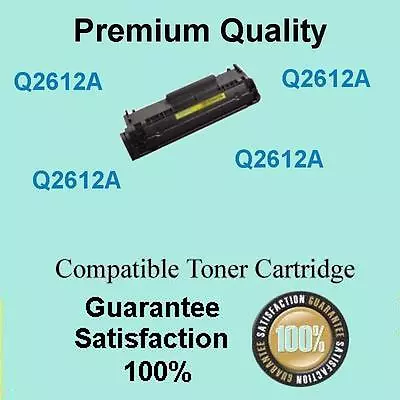 3 X Q2612A 12A Toner Compatible For HP LASERJET 1010 1012 1015 1018 1020 1022 • $37.90