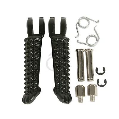 Black Front Footrest Foot Pegs Fit For Yamaha YZF R6 99-20 R1 1998-23 R6S 03-09 • $7.98