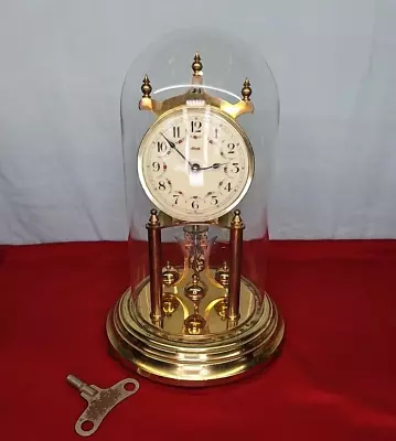West Germany Anniversary Clock Kundo Kieninger & Obergfell West With Key Vintage • $69.69