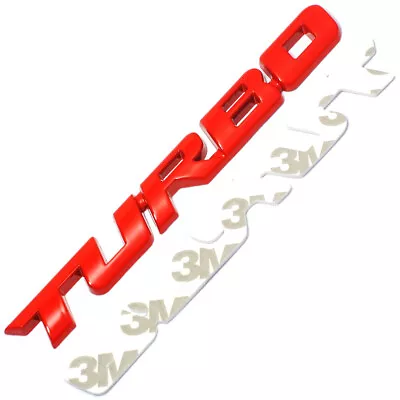 Universal Metal Turbo Badge Emblem Car Auto Fender Trunk Tailgate Decal Sticker • $7.99