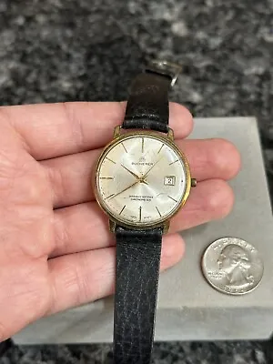 Vintage Bucherer Chronometer Certified Swiss Automatic Date Men’s Watch - Works • $329