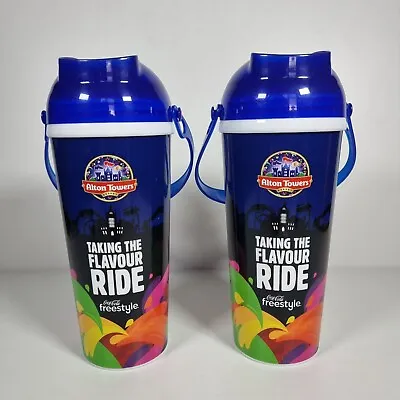 Alton Towers Coca Cola Freestyle Refillable Cups X 2 • £11.99