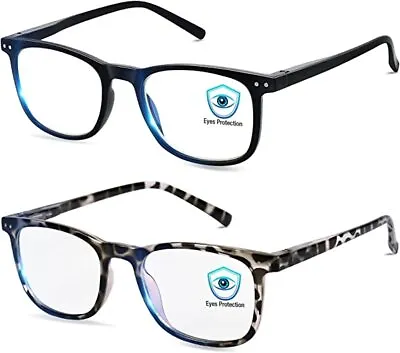 $12.95 • Buy 2 Pack Blue Light Blocking Glasses, Blue Blocker Computer Glasses For Men Women