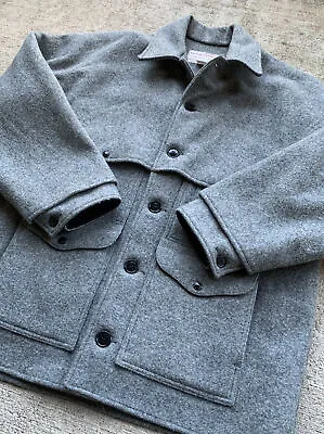 Filson Double Mackinaw Wool Cruiser 48 Grey Cape Heavy Coat Jac 3XL 3XLARGE VTG • $548