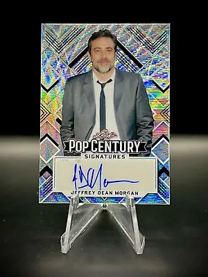 💕2022 Leaf Metal Pop Century Jeffrey Dean Morgan Silver Wave /20 Auto Negan • $254.75